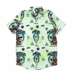 BROKEN PROMISES Hazardous Button-Up Shirt Shirts