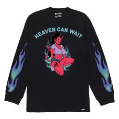 BROKEN PROMISES Heaven Can Wait L/S Black Shirts
