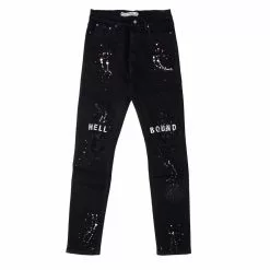 CASH Hell Bound Spatter Denim Bottoms