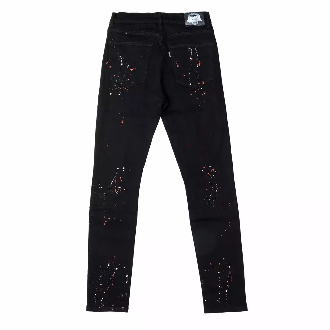 CASH Hell Bound Spatter Denim Bottoms