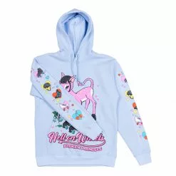 BROKEN PROMISES Hell On Wheels Hoodie Baby Blue