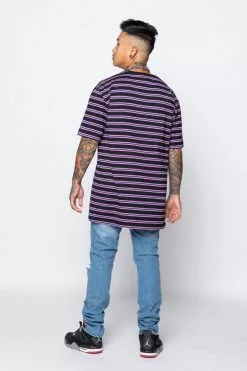 BROKEN PROMISES Thornless Stripe Purple Shirts