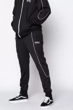 BROKEN PROMISES Bottoms Graveyard Track Pants Black