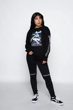 BROKEN PROMISES Shirts Cyborg Girl L/S Black