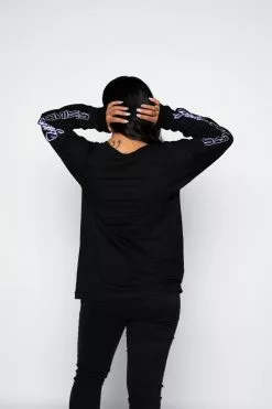 BROKEN PROMISES Shirts Cyborg Girl L/S Black