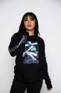 BROKEN PROMISES Shirts Cyborg Girl L/S Black