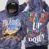 CASH Hoodies Up Down Tie Dye Hoodie Wash Blue