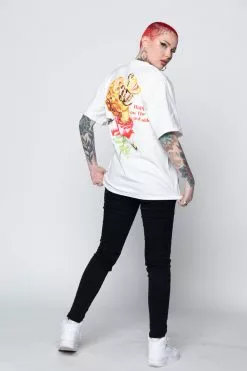 BROKEN PROMISES Shirts Happy On The Outside S/S White