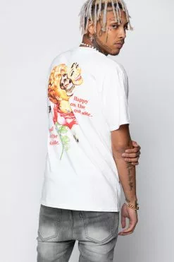 BROKEN PROMISES Shirts Happy On The Outside S/S White