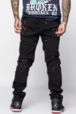 CASH Hell Bound Spatter Denim Bottoms