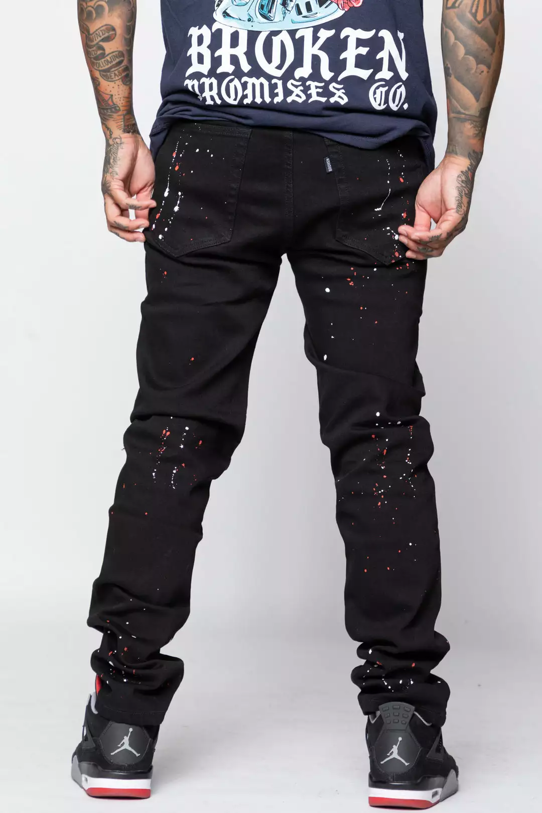 CASH Hell Bound Spatter Denim Bottoms