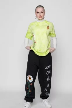 CASH Shirts Pour Out Tie Dye Tee Lemon Lime