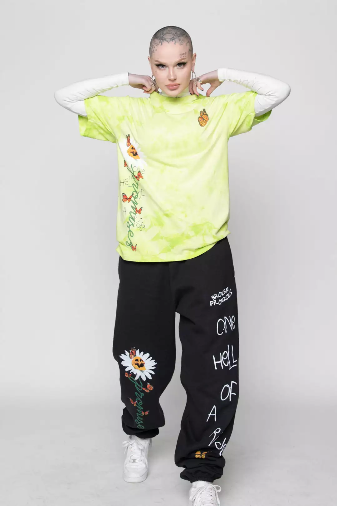 CASH Shirts Pour Out Tie Dye Tee Lemon Lime