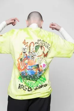 CASH Shirts Pour Out Tie Dye Tee Lemon Lime