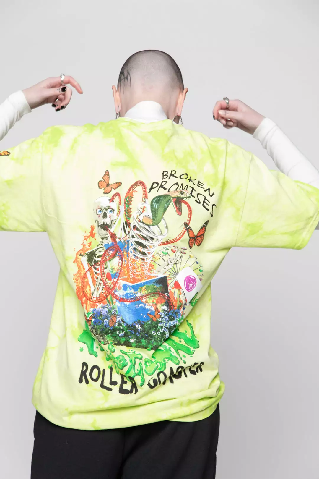 CASH Shirts Pour Out Tie Dye Tee Lemon Lime