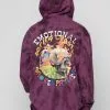 BROKEN PROMISES Hoodies Emotional Spiral Dye Hoodie Wash Purple