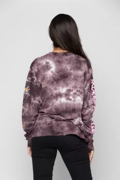 BROKEN PROMISES Shirts Thrill Ride Tie Dye Long Sleeve Purple