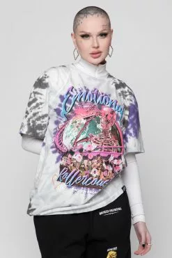 BROKEN PROMISES Shirts Saddest Crew Tie Dye Tee