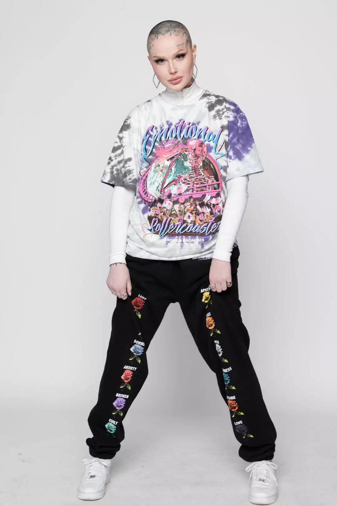 BROKEN PROMISES BP Feeled Guide Sweatpants Black Bottoms