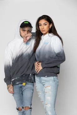 BROKEN PROMISES Snowglobe Dip Dye Sweatshirt