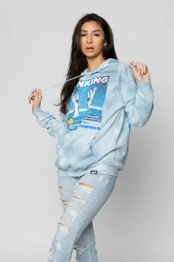 BROKEN PROMISES Sinking Feeling Tie Dye Hoodie Hoodies