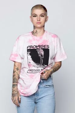 BROKEN PROMISES Beach Break Tee Pink
