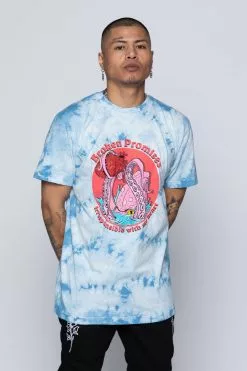 BROKEN PROMISES Shirts Splash Zone Tee Blue