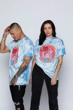 BROKEN PROMISES Shirts Splash Zone Tee Blue