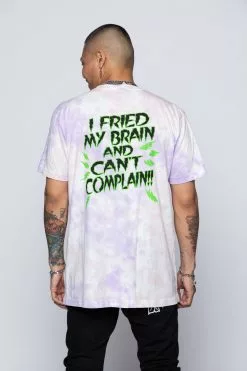 BROKEN PROMISES Shirts Fried Tie Dye Tee Lavender
