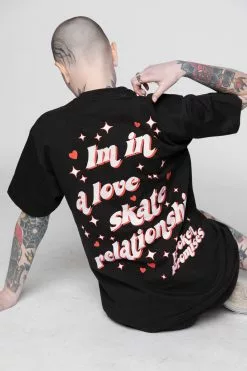 BROKEN PROMISES Love Skate SST Black Shirts