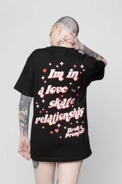 BROKEN PROMISES Love Skate SST Black Shirts
