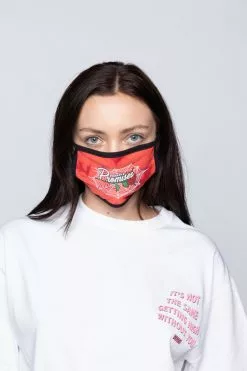 CASH Misery Face Covering Red Tie Dye Sale