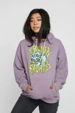 BROKEN PROMISES Trippin On Me Washed Hoodie Hoodies