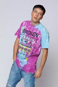 BROKEN PROMISES Pleasure Resides Tie Dye Tee