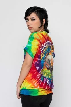 BROKEN PROMISES Emotional Rollercoaster Rainbow Tie Dye Tee Shirts