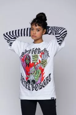 BROKEN PROMISES Shirts Get Even Tee White