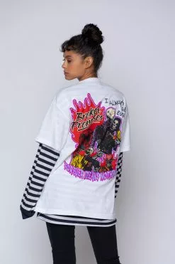 BROKEN PROMISES Shirts Get Even Tee White