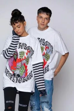 BROKEN PROMISES Shirts Get Even Tee White