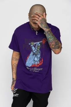 BROKEN PROMISES Shirts Heart Slayer Tee Purple