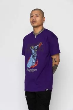 BROKEN PROMISES Shirts Heart Slayer Tee Purple