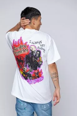 BROKEN PROMISES Shirts Get Even Tee White
