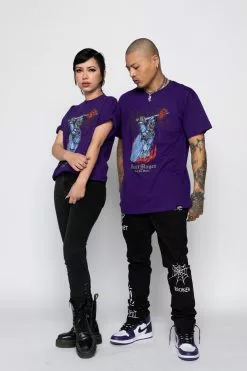 BROKEN PROMISES Shirts Heart Slayer Tee Purple