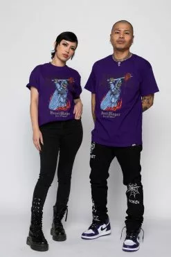 BROKEN PROMISES Shirts Heart Slayer Tee Purple