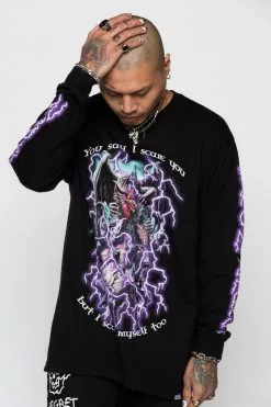 BROKEN PROMISES Scare Myself L/S Black Shirts