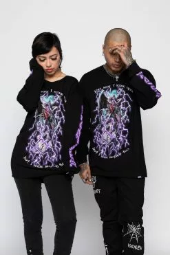 BROKEN PROMISES Scare Myself L/S Black Shirts