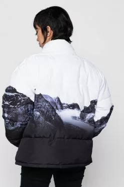BROKEN PROMISES Glacier Cold Puffer Jacket (Black/White)