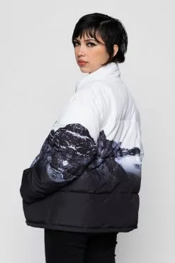 BROKEN PROMISES Glacier Cold Puffer Jacket (Black/White)