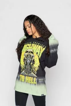 CASH Highway To Hell Tie Dye L/S