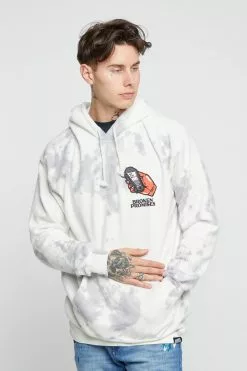 BROKEN PROMISES Hoodies Lucky Lucifer Tie Dye Hoodie Grey