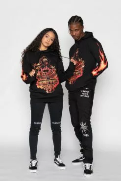 BROKEN PROMISES Hoodies BP Knuckle Down Hoodie Hidden Pocket